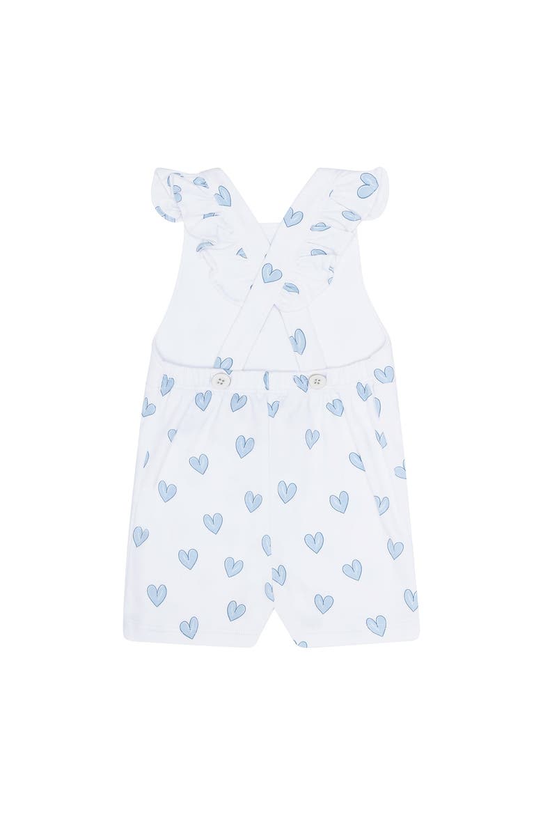 Blue Heart Print Romper - Baby, Alternate, color, Blue