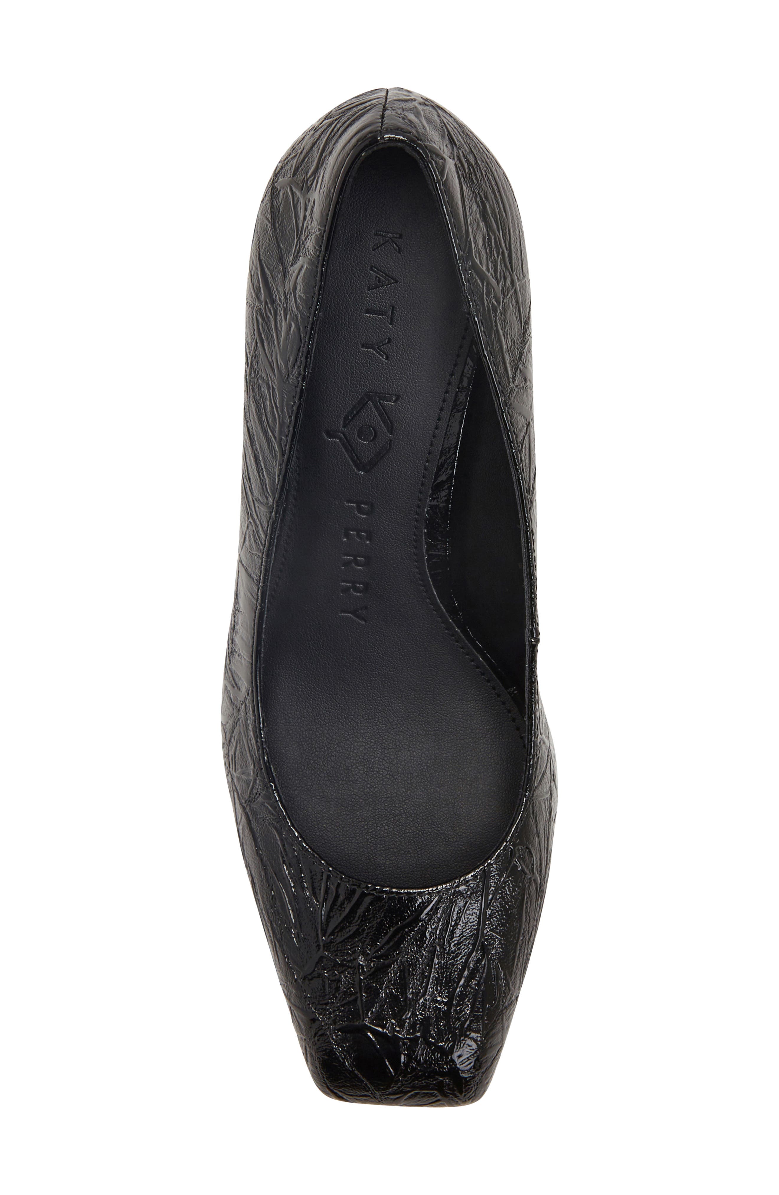 The Square Platform Pump, Alternate, color, BLACK