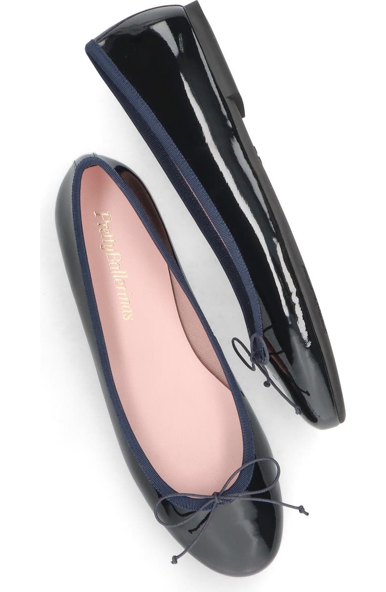 Pretty Ballerinas Round Toe Patent Ballet Flat, Alternate, color, Blue