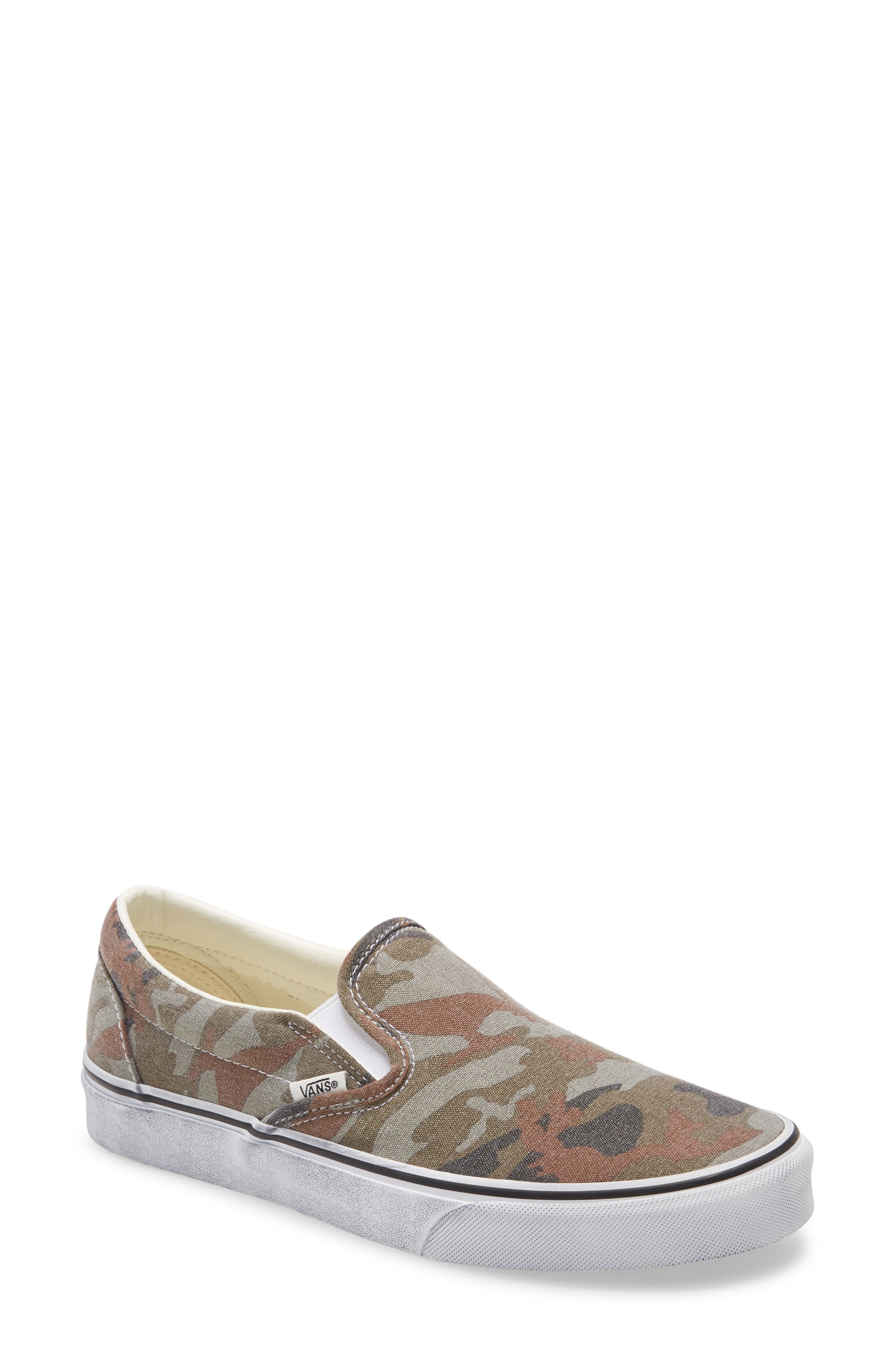 Classic Slip-On Sneaker, Main, color, CAMO/ TRUE WHITE