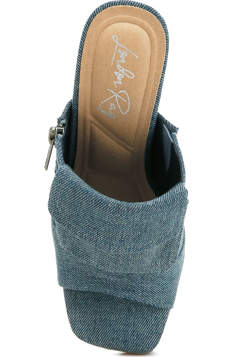 LONDON RAG Celidih Denim Slide Sandal, Alternate, color, Denim