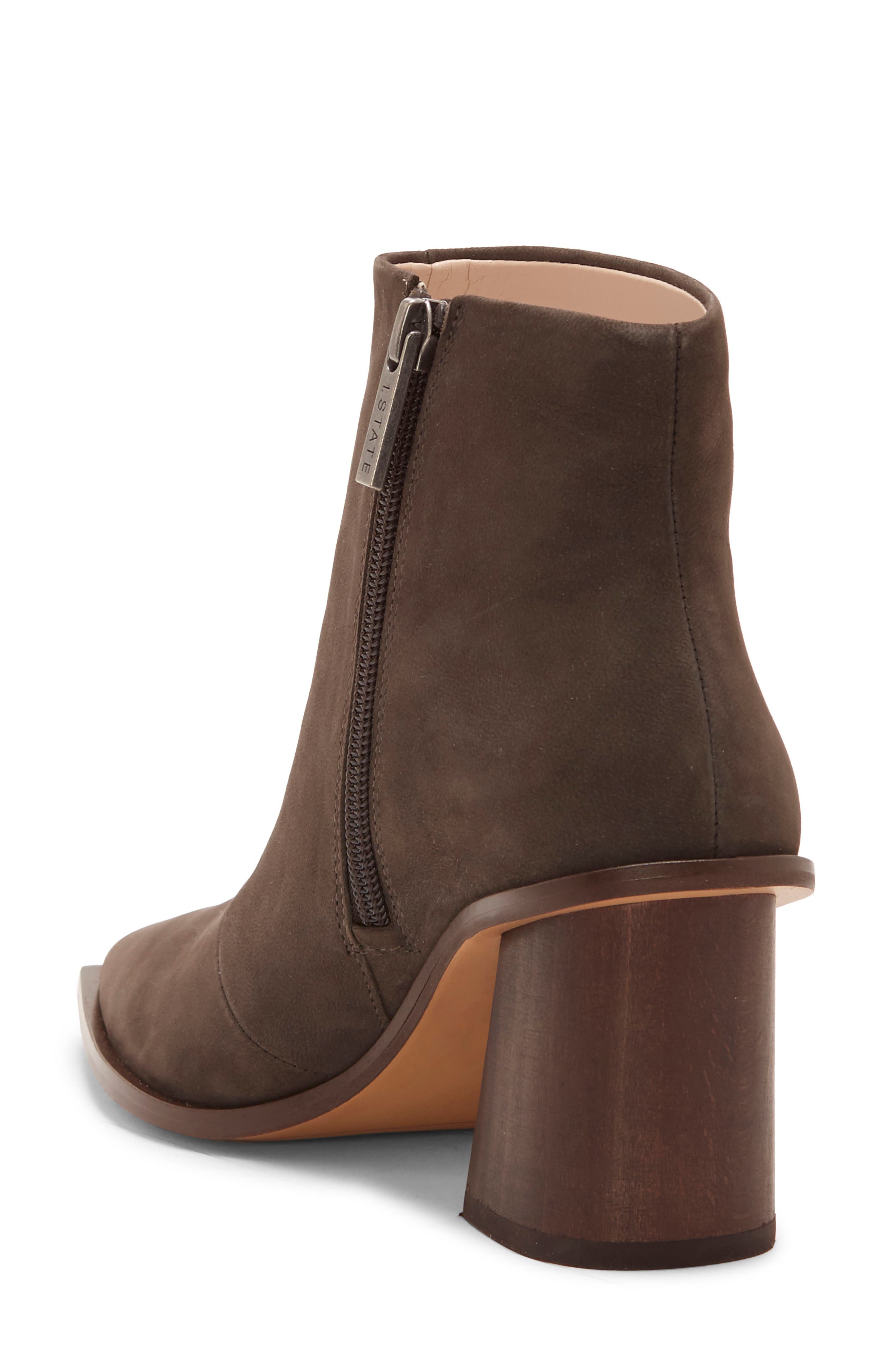 Kelte Pointed Toe Bootie, Alternate, color, CHARCOAL NUBUCK LEATHER