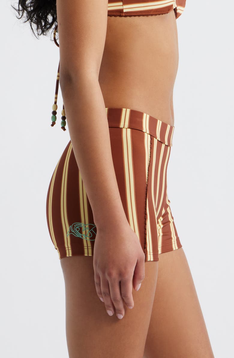 Damson Madder Trudi Swim Shorts, Alternate, color, Brown