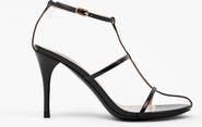 MI/MAI Gupta Patent Leather Heeled Sandals