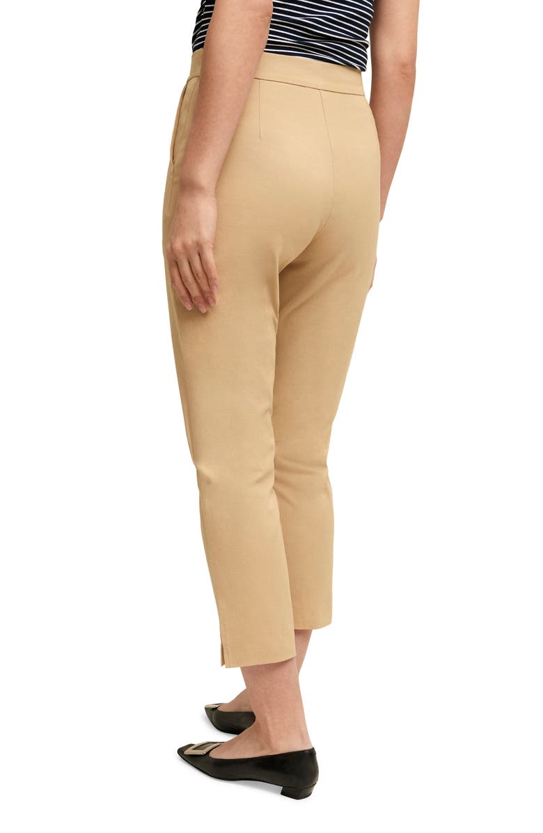 Isaac Mizrahi New York Slim Cotton Blend Crop Pants, Alternate, color, 