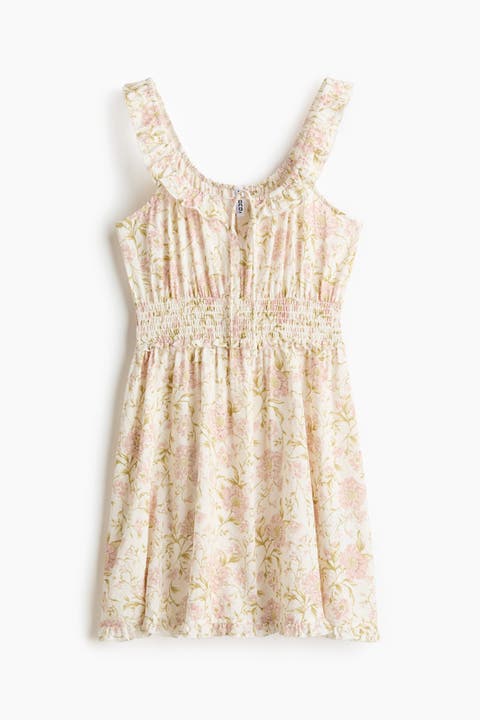 Frill-trimmed Dress