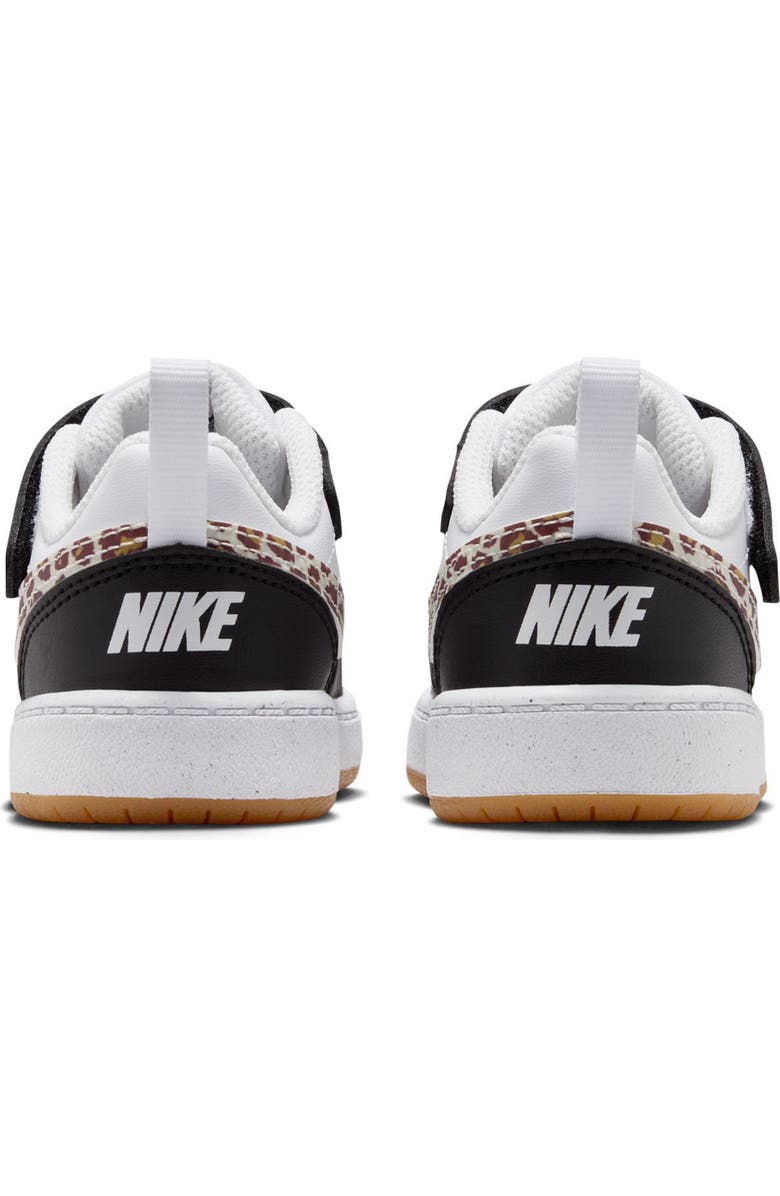 Nike Kids' Court Borough Low Top Sneaker, Alternate, color, Black/ White/ Gum Brown