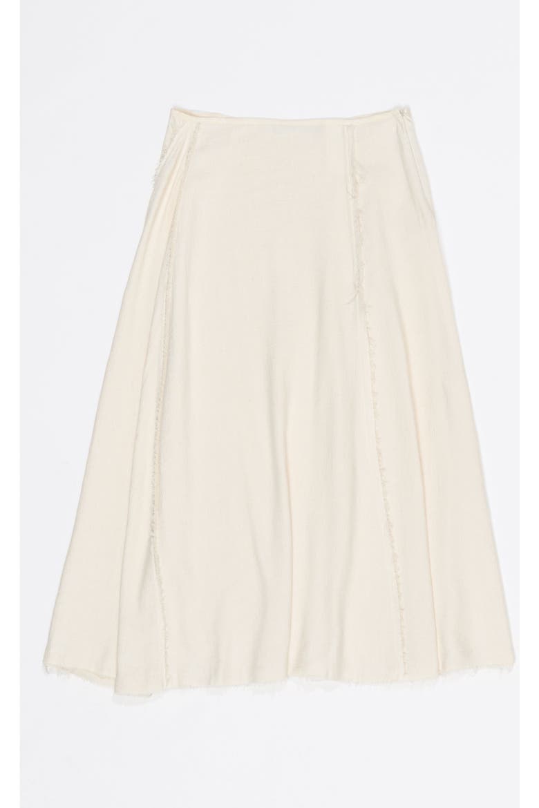 Flared A-Line Midi Skirt, Alternate, color, BEIGE