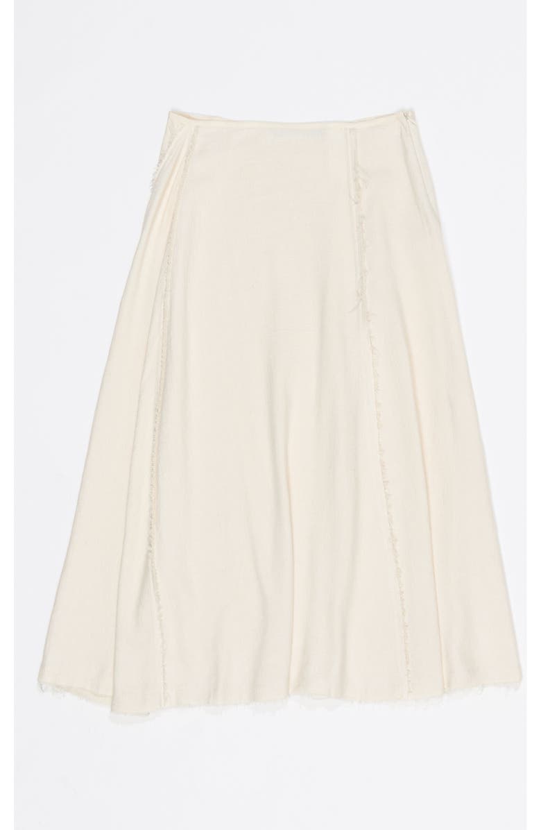 Bimba y Lola Flared A-Line Midi Skirt, Alternate, color, Beige