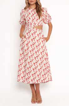 Petal & Pup Aminah Floral Puff Sleeve Maxi Dress