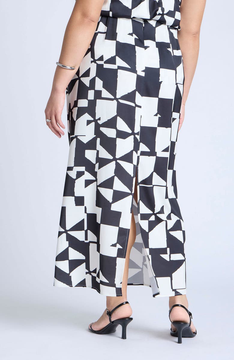 ELOQUII Satin Maxi Skirt, Alternate, color, 