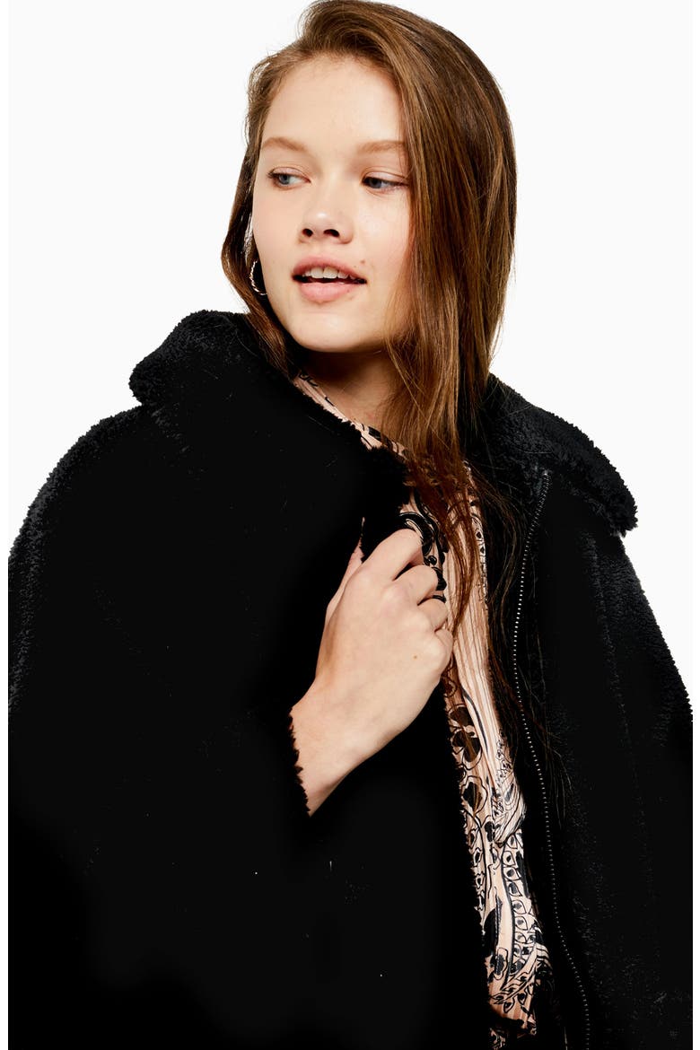 Fleece Jacket, Alternate, color, BLACK