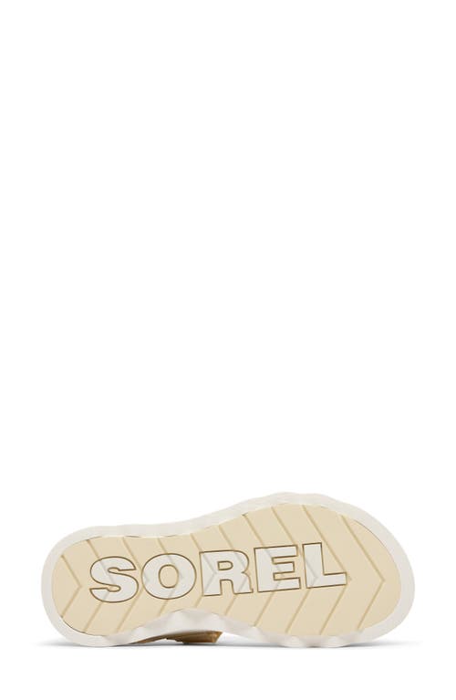 Sorel Viibe Slingback Sandal In Honey White/sea Salt
