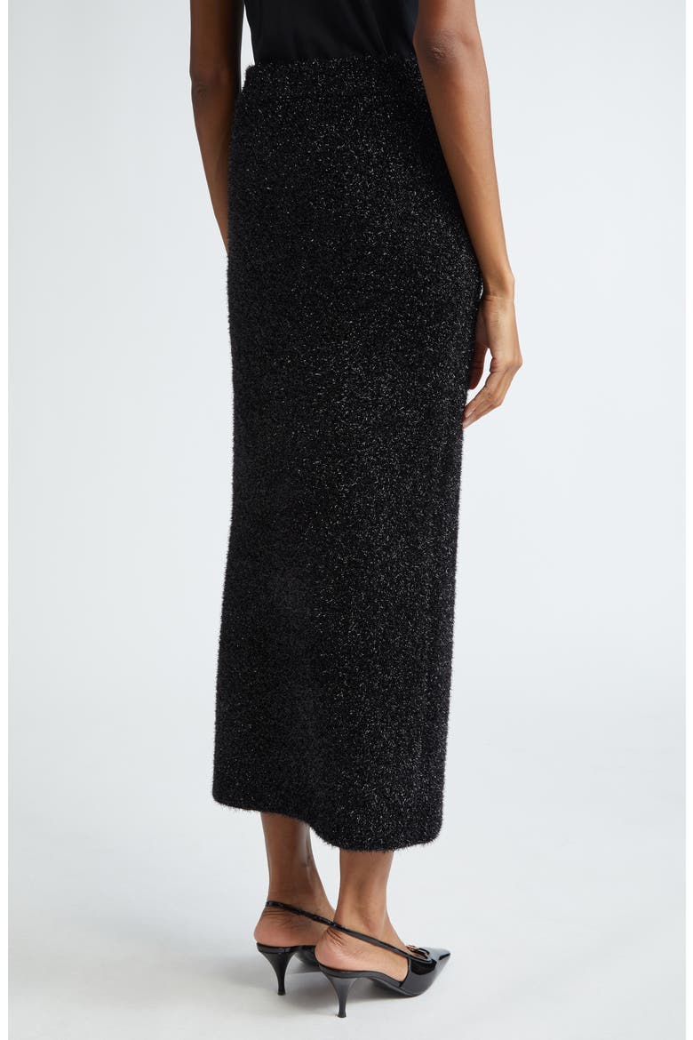 Tinsel Sweater Skirt, Alternate, color, BLACK