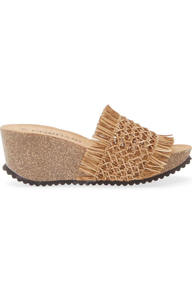 Cordani Mattina Fringe Platform Sandal, Alternate, color, Camel