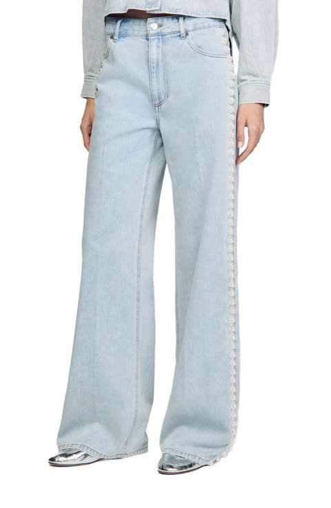Beaded jeans