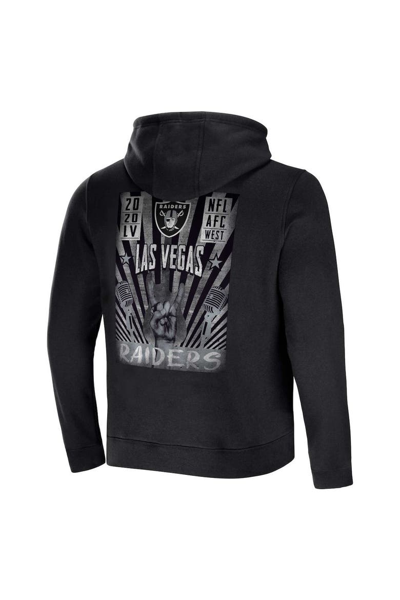 Men's NFL x Darius Rucker Collection by Fanatics Black Las Vegas Raiders Rocker Full-Zip Hoodie, Alternate, color, Black