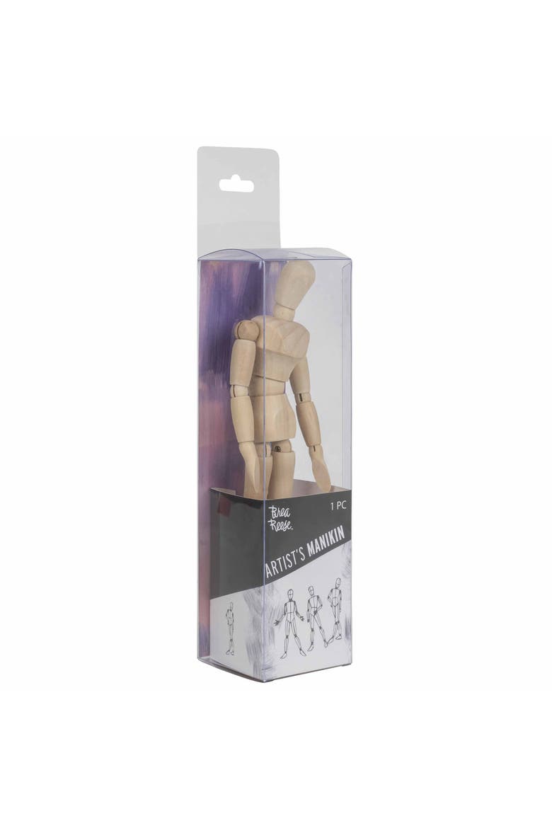 Wooden Artist Manikin 1Pc Posable Drawing Reference, Alternate, color, Multicolored
