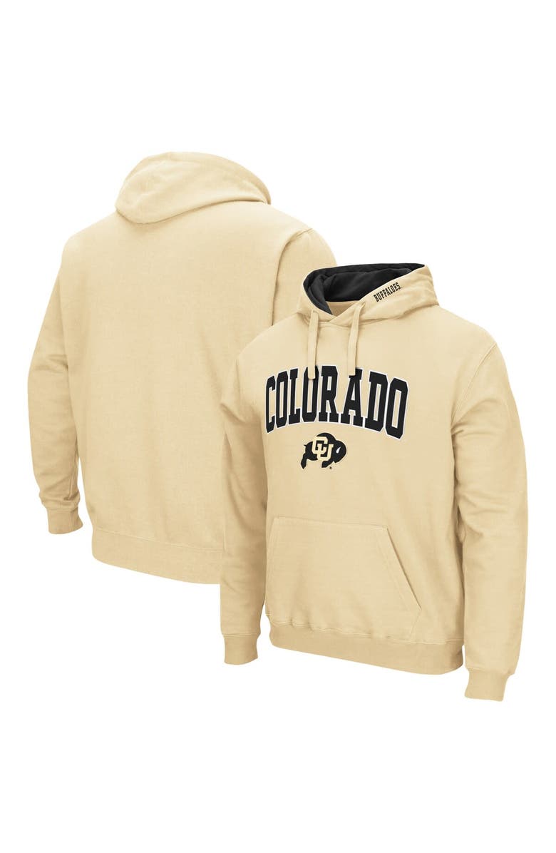 COLOSSEUM Men's Colosseum Gold Colorado Buffaloes Arch & Logo 3.0 Pullover Hoodie, Main, color, Gold