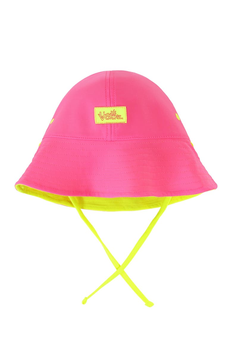 Reversible Sun Hat, Alternate, color, Neon Sorbet/Neon Yellow