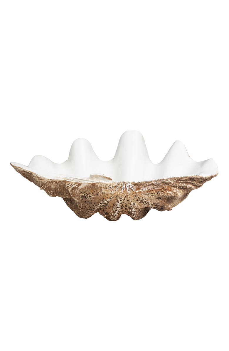 GINGER BIRCH STUDIO White Decorative Bowl, Alternate, color, White