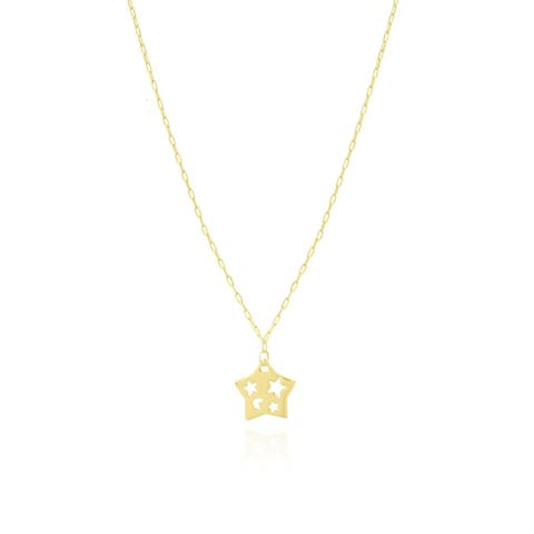 Cutout Star Link Necklace