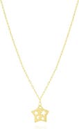 The Lovery Fine Jewelry Cutout Star Link Necklace