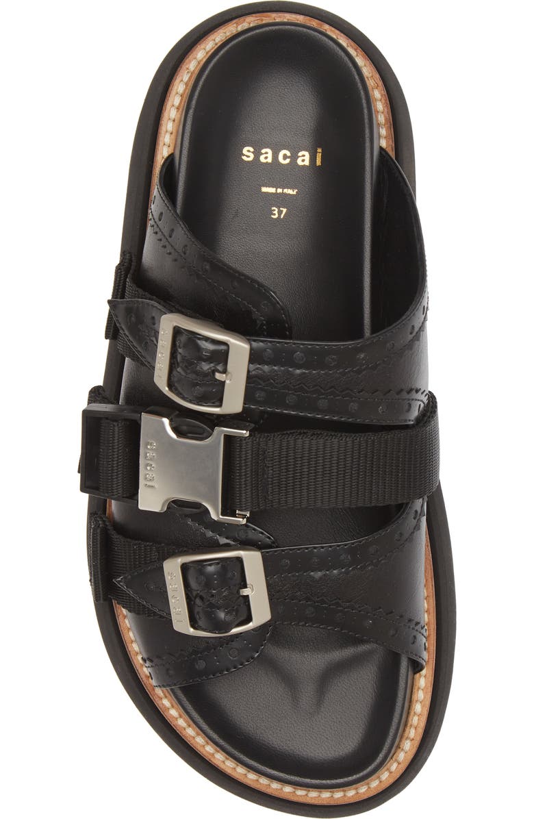 Sacai Wingtip Slide Sandal, Alternate, color,