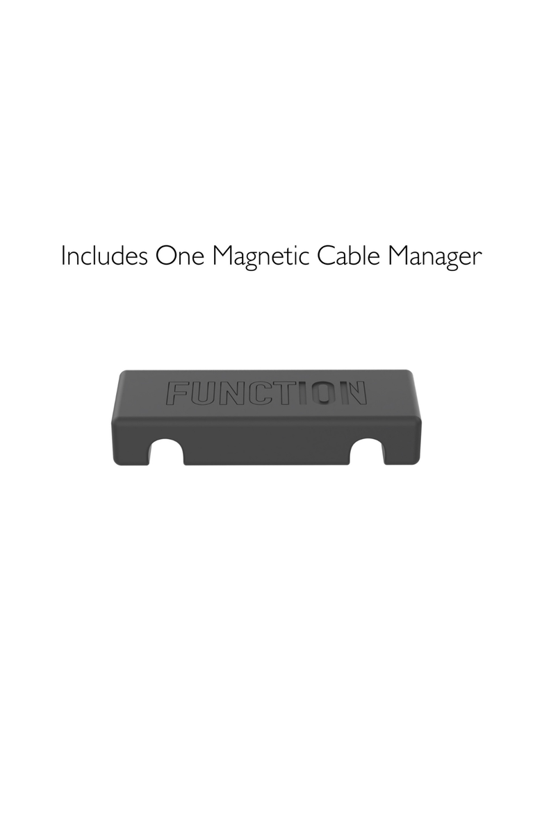 Function101 WorkPad with Magnetic Cable Manager, Alternate, color, Dark Gray
