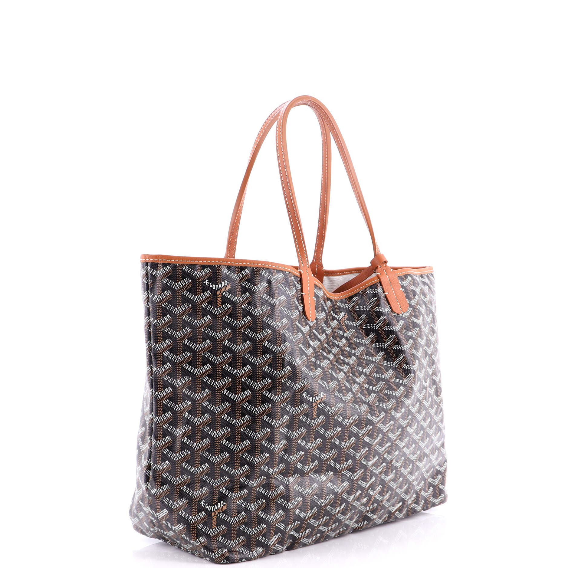 Pre-Owned Goyard Saint Louis Tote Coated Canvas PM, Alternate, color, Brown