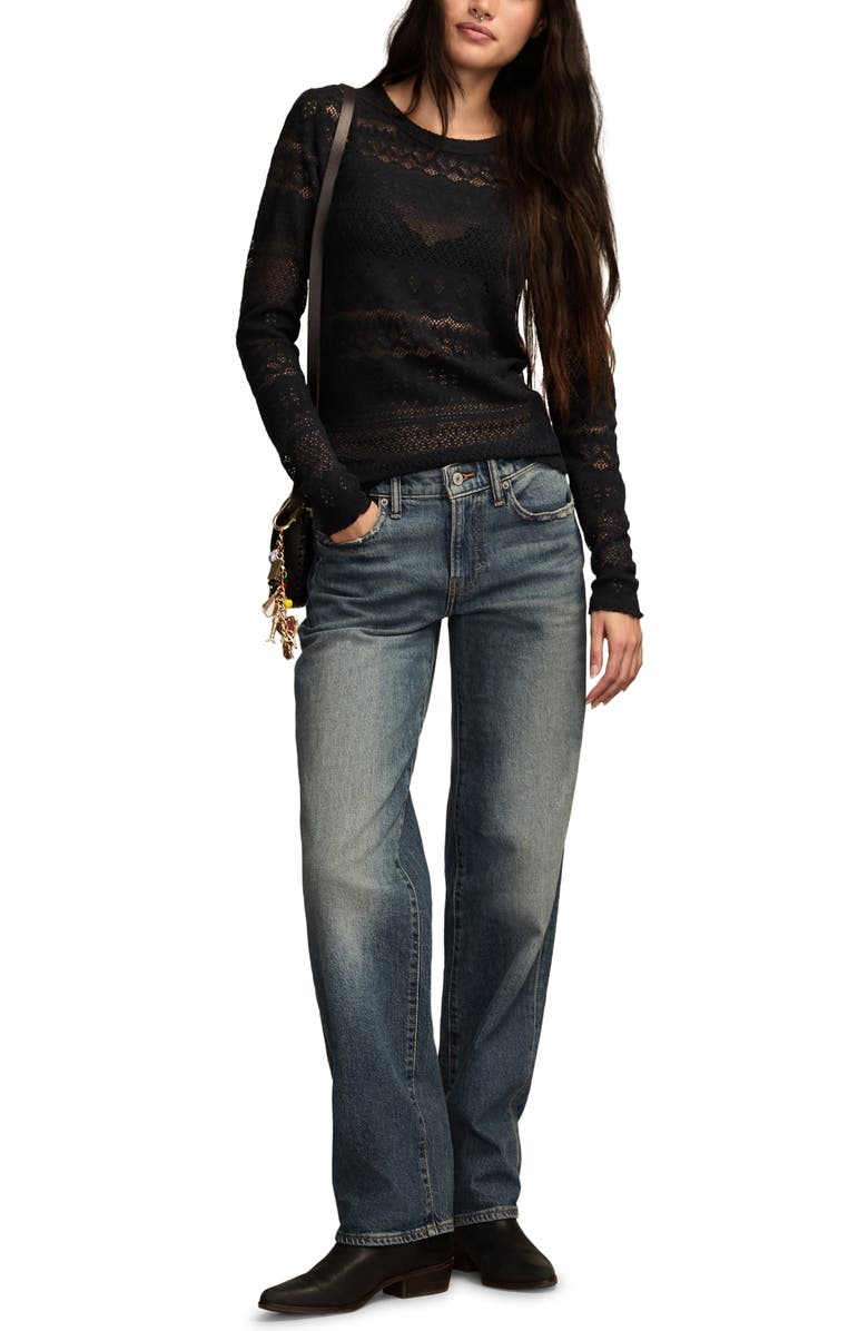 Lucky Brand Sandwash V-Neck Top, Alternate, color, 