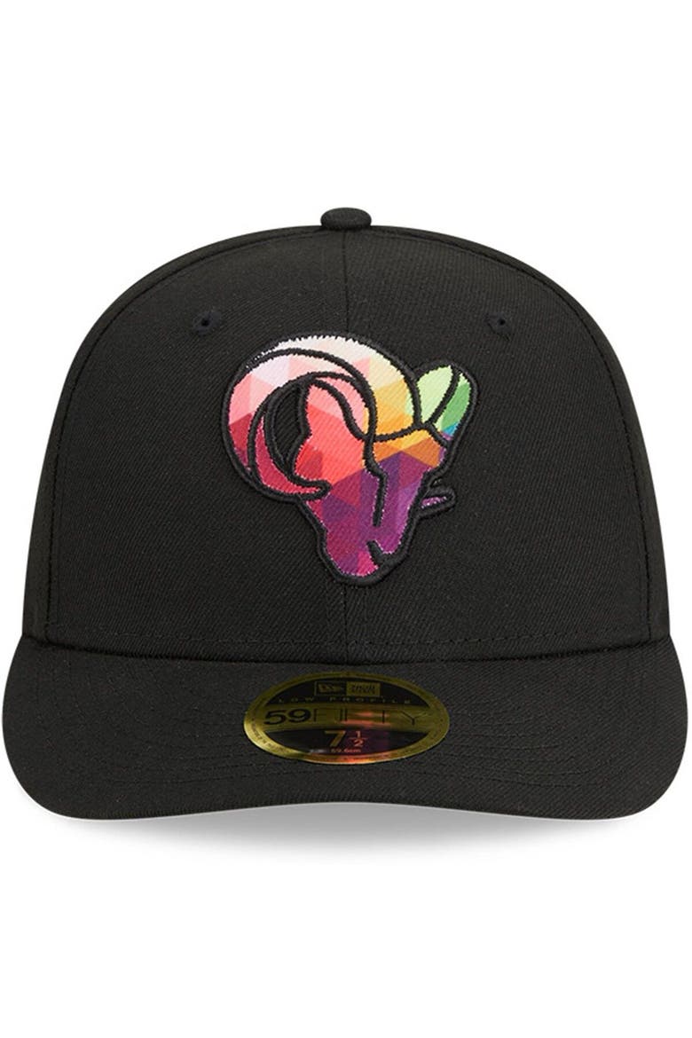Men's New Era  Black Los Angeles Rams 2023 NFL Crucial Catch Low Profile 59FIFTY Fitted Hat, Alternate, color, Black