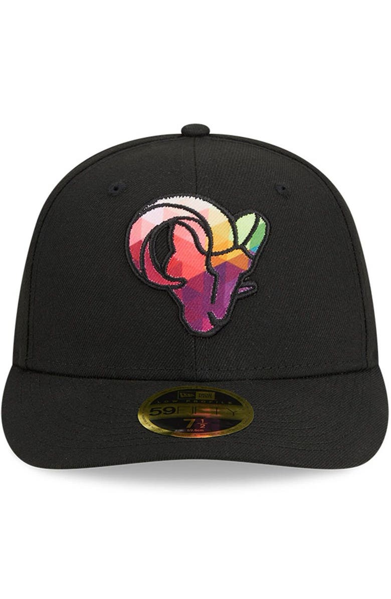 New Era Men's New Era Black Los Angeles Rams 2023 NFL Crucial Catch Low Profile 59FIFTY Fitted Hat, Alternate, color,