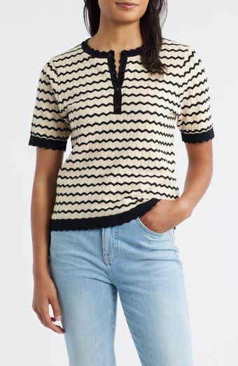Wit & Wisdom Stripe Knit Top
