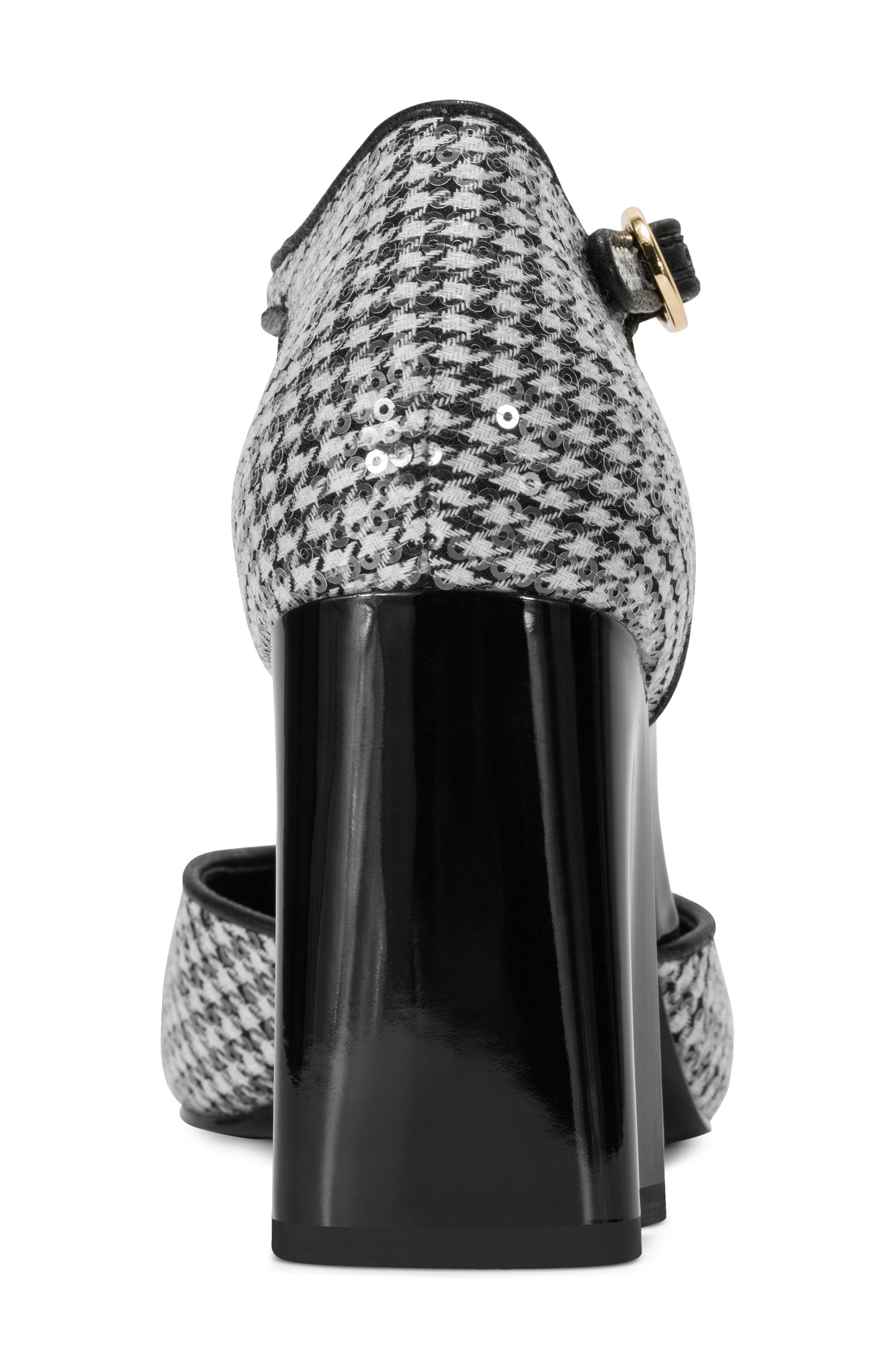 KARL LAGERFELD PARIS Sapphira Sequin Ankle Strap Pump, Alternate, color, 