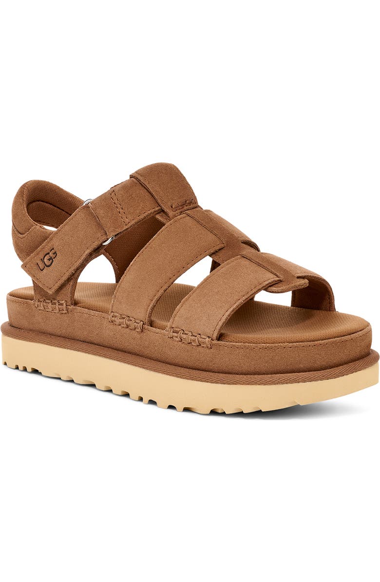 UGG<sup>®</sup> Goldenstar Strappy Platform Sandal, Main, color, Che