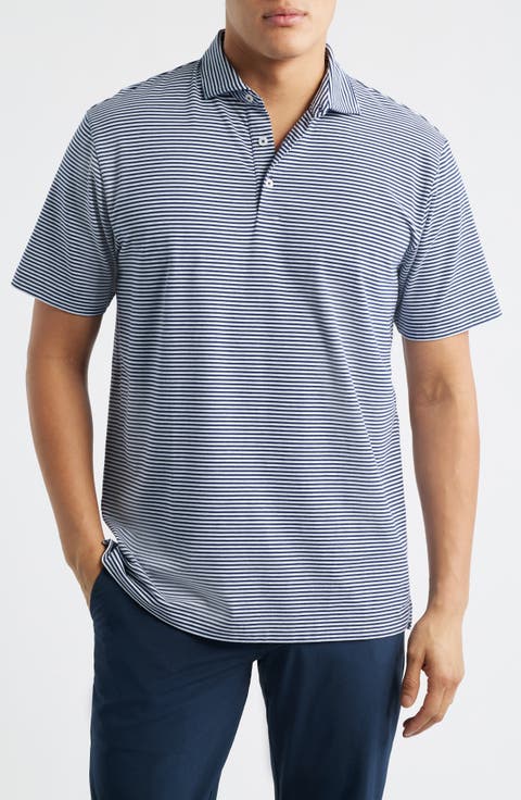 Crown Stripe Relaxed Fit Cotton Polo