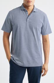 Peter Millar Crown Stripe Relaxed Fit Cotton Polo