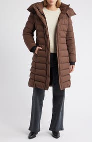 BCBG Max Azria Water Resistant Hooded Puffer Jacket