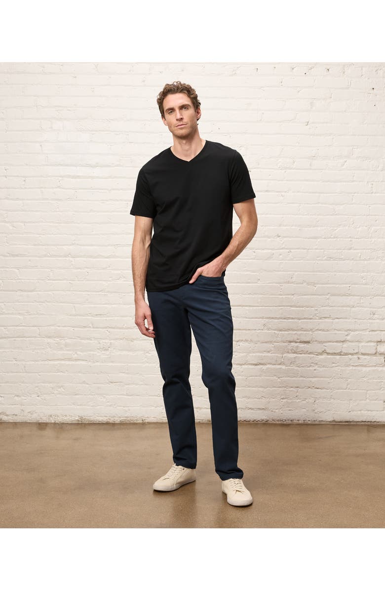 Pact Organic Cotton Men's Softspun Essential V-Neck Tee, Alternate, color, Black