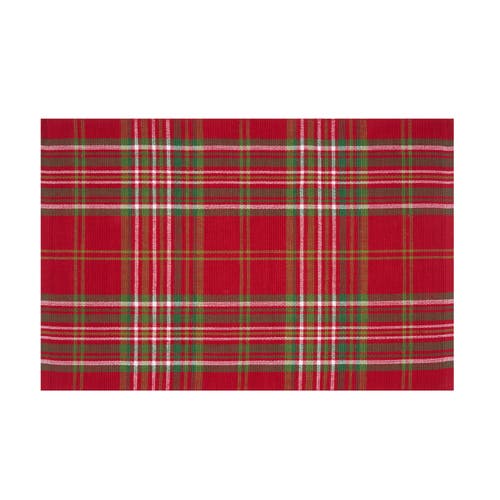 C & F Home C&f Home Jonah Plaid Placemats Set Of 6, 13" X 19" In Red