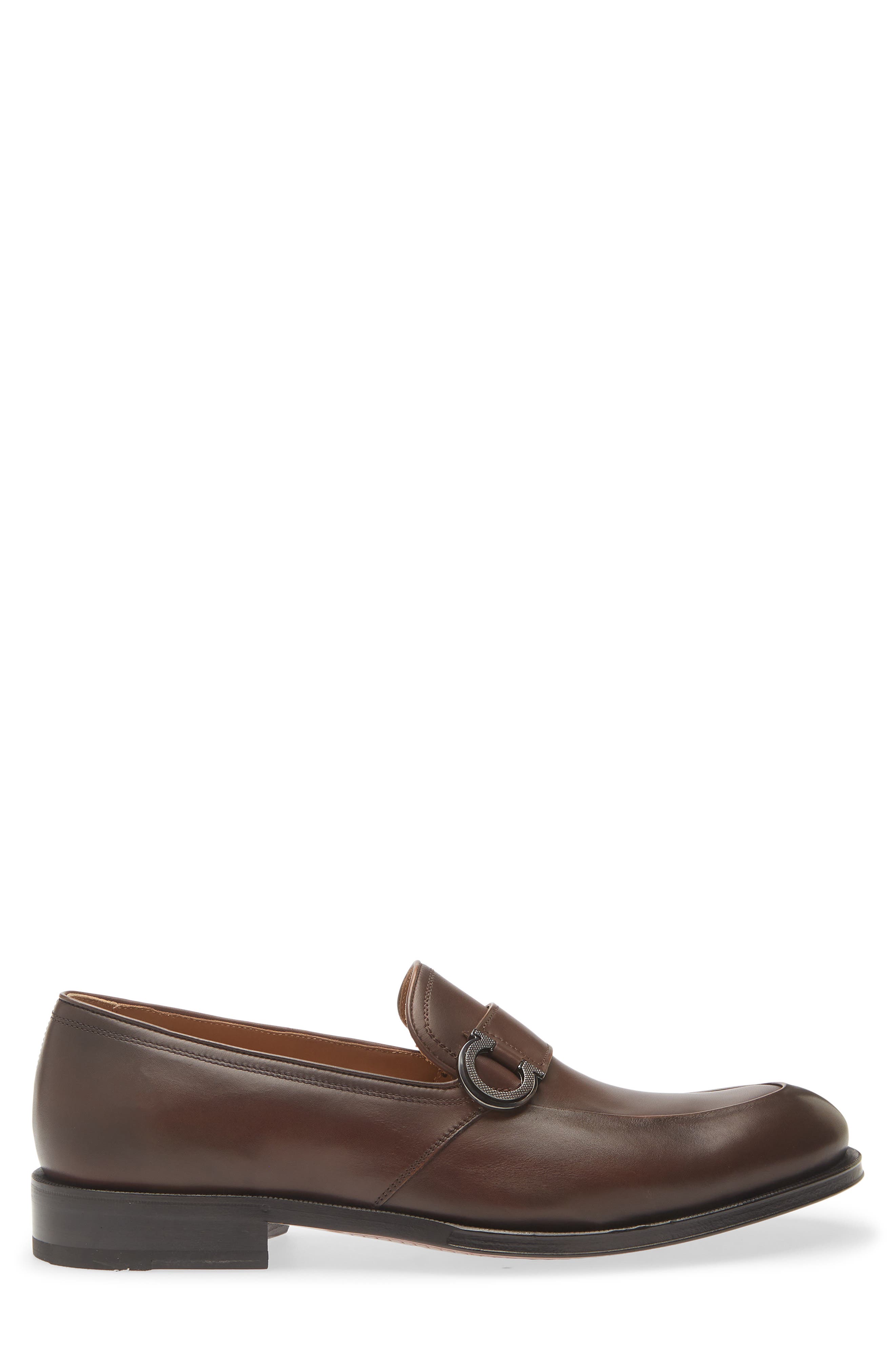 FERRAGAMO Scout Ganini Ornament Loafer, Alternate, color, Midbrown Biscotto