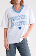 Hi Res Practice Gratitude Cotton Embroidered T-Shirt