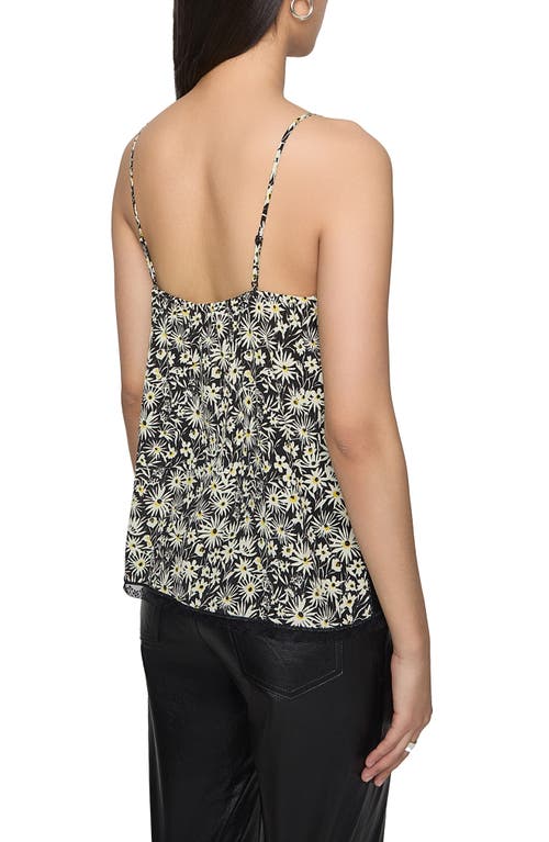 Rebecca Minkoff Sara Lace Trim Silk Camisole In Gray