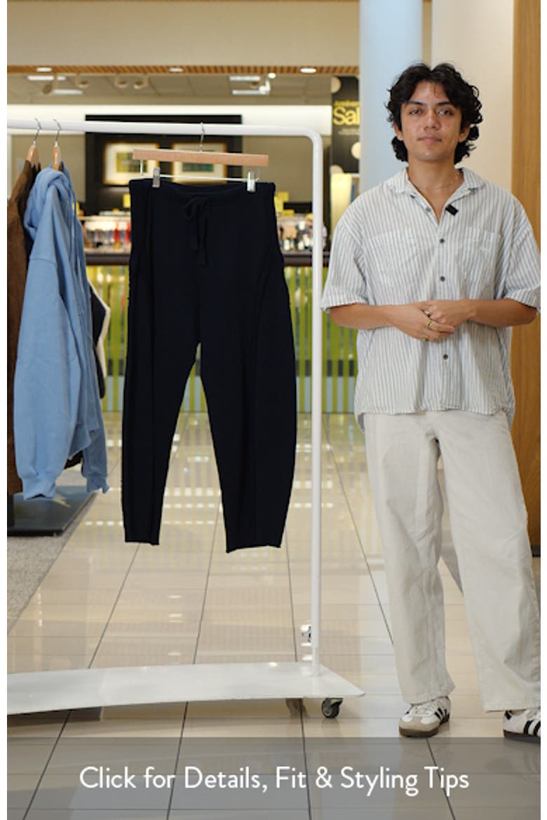 Bibi Barrel Leg Cotton Fleece Sweatpants video