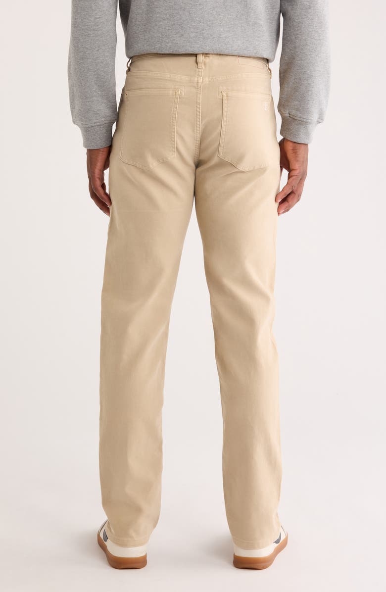 Marine Layer Flex Slim Straight Leg Stretch Twill Pants, Alternate, color, Khaki