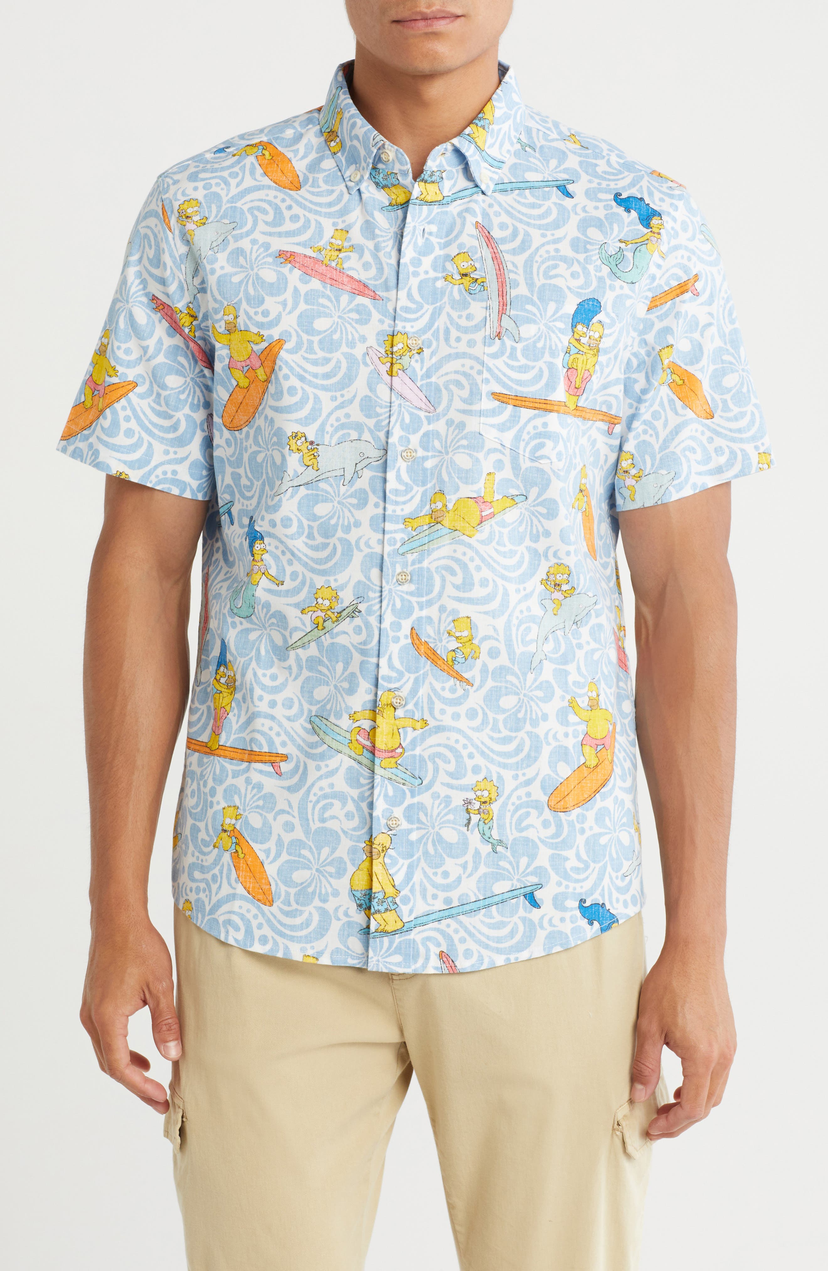 Reyn Spooner The Simpsons Cowabunga Button-Down Shirt