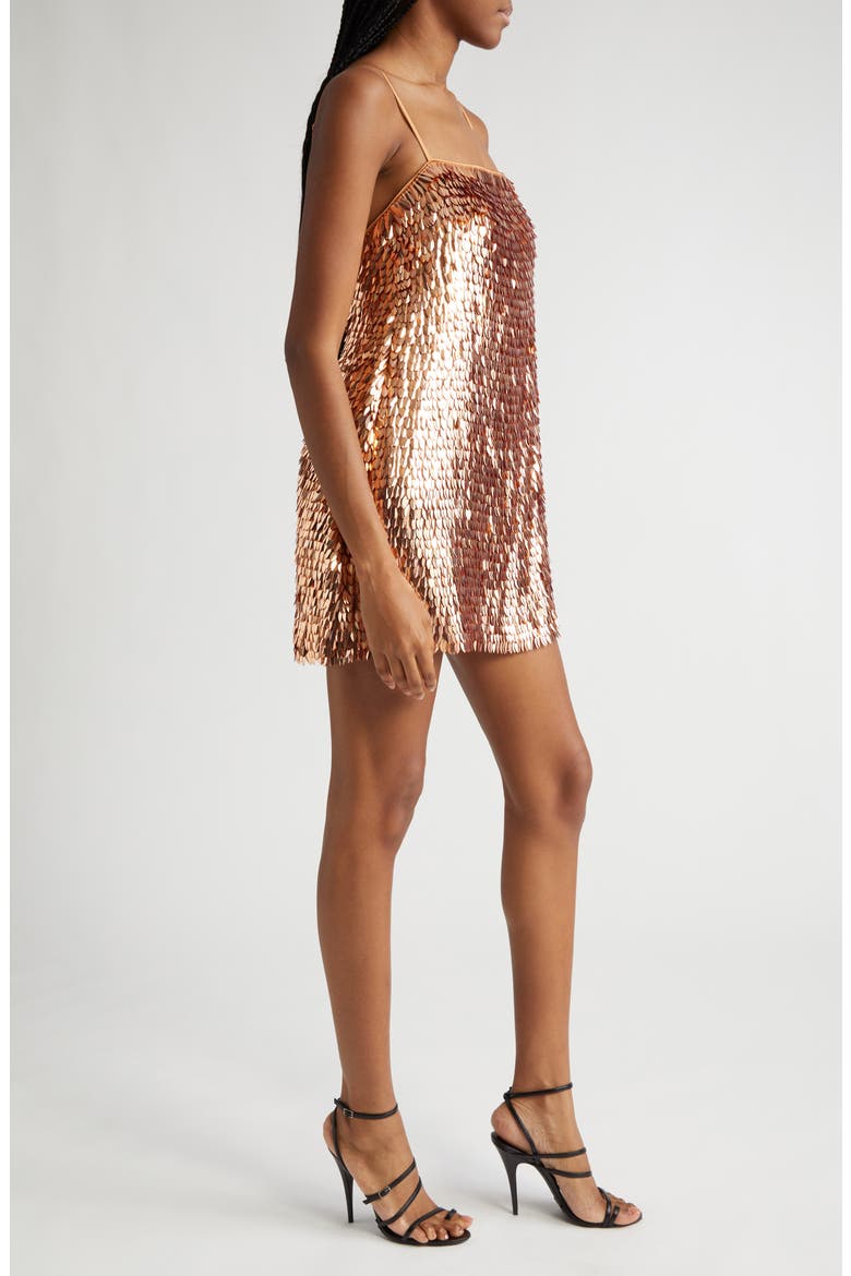 Nara Sequin Dress, Alternate, color, BRONZE/ GOLD