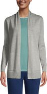 Lands' End Long Sleeve Open Long Cardigan Sweater