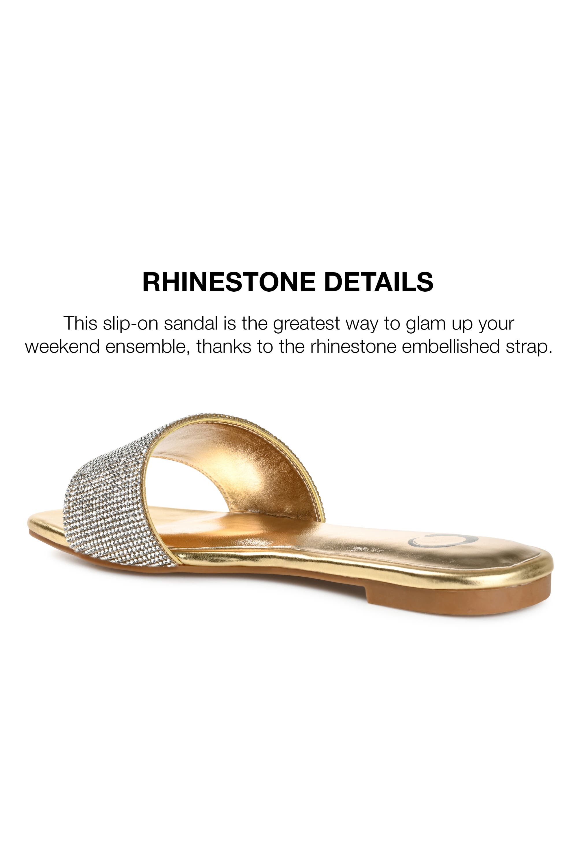 Grayce Square-Toe Slide, Alternate, color, GOLD
